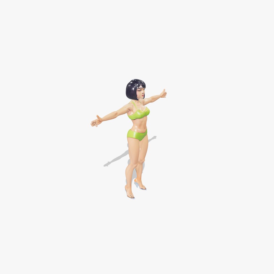 Vibrant Swimsuit Female model pack